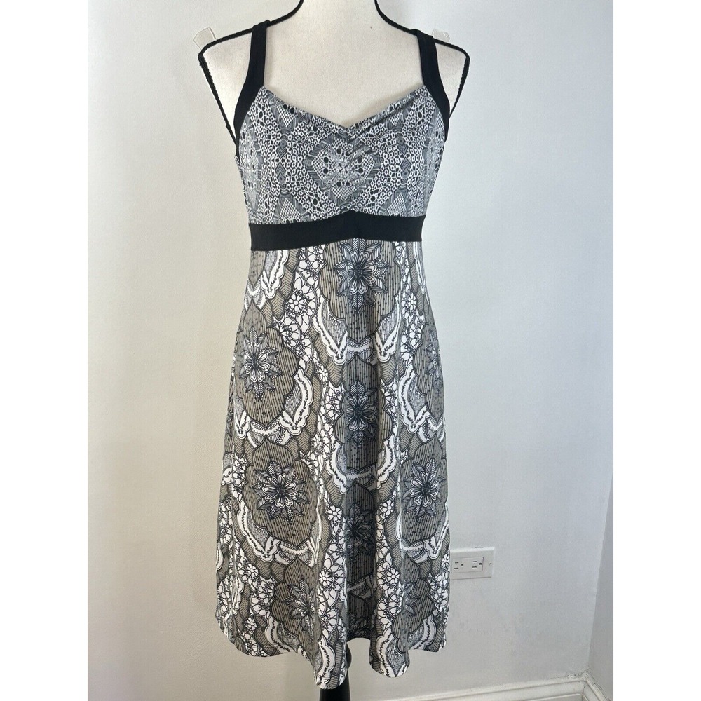 PrAna Amaya Tank Dress size Medium athletic Gray/black